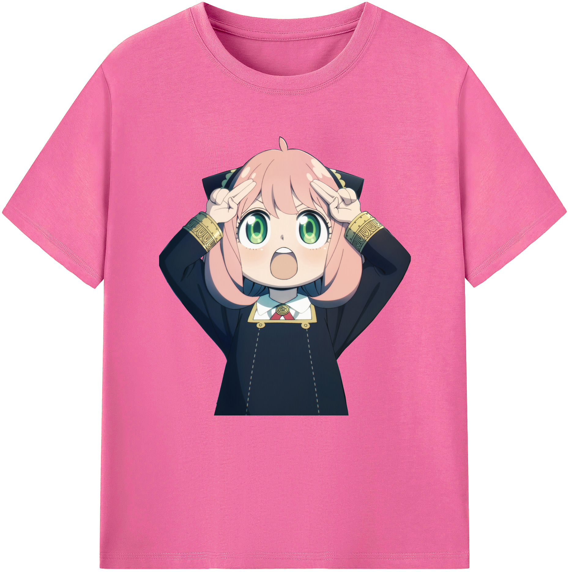 （画像用） SPY×FAMILY间谍家家酒 レディースカジュアルプリントTシャツ（綿100％）